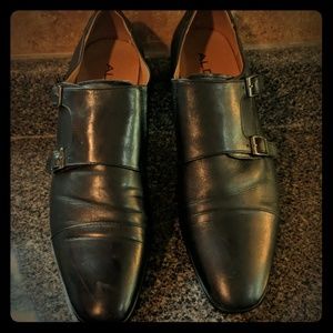 Men's black Monk Strap loafers by Aldo.